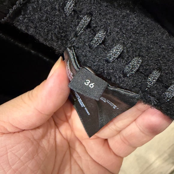 Toteme Embroidered Scarf Coat in Black, Size EU 36 / US 4 - Picture 5 of 8